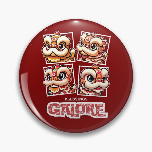 Item preview, Cute Kawaii Baby Chinese New Year Lion Dance - Blessing Galore designed and sold by The magic  Yellow bus.
