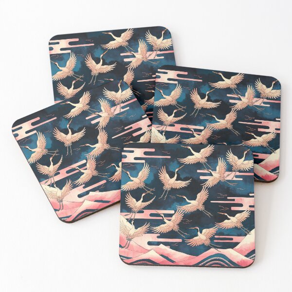 Item preview, Cranes Painting Inspired by Hokusai designed and sold by Tamas Das.