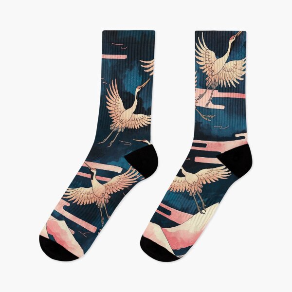 Item preview, Cranes Painting Inspired by Hokusai designed and sold by Tamas Das.