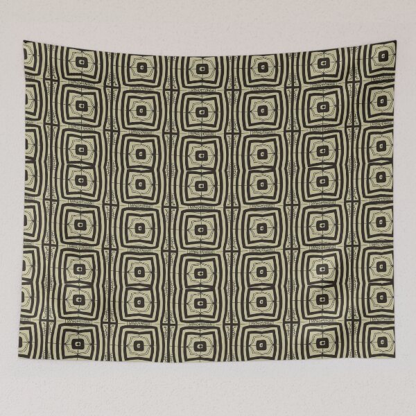 Item preview, African Mud Cloth pattern in black and green designed and sold by Tamas Das.