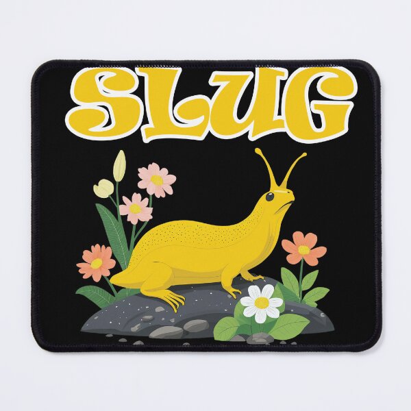 Item preview, Banana Slug with flowers designed and sold by HUMORONCOTTON.