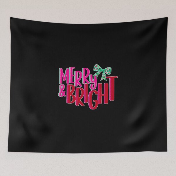 Item preview, Merry & Bright Pink Christmas designed and sold by byrneberridge.