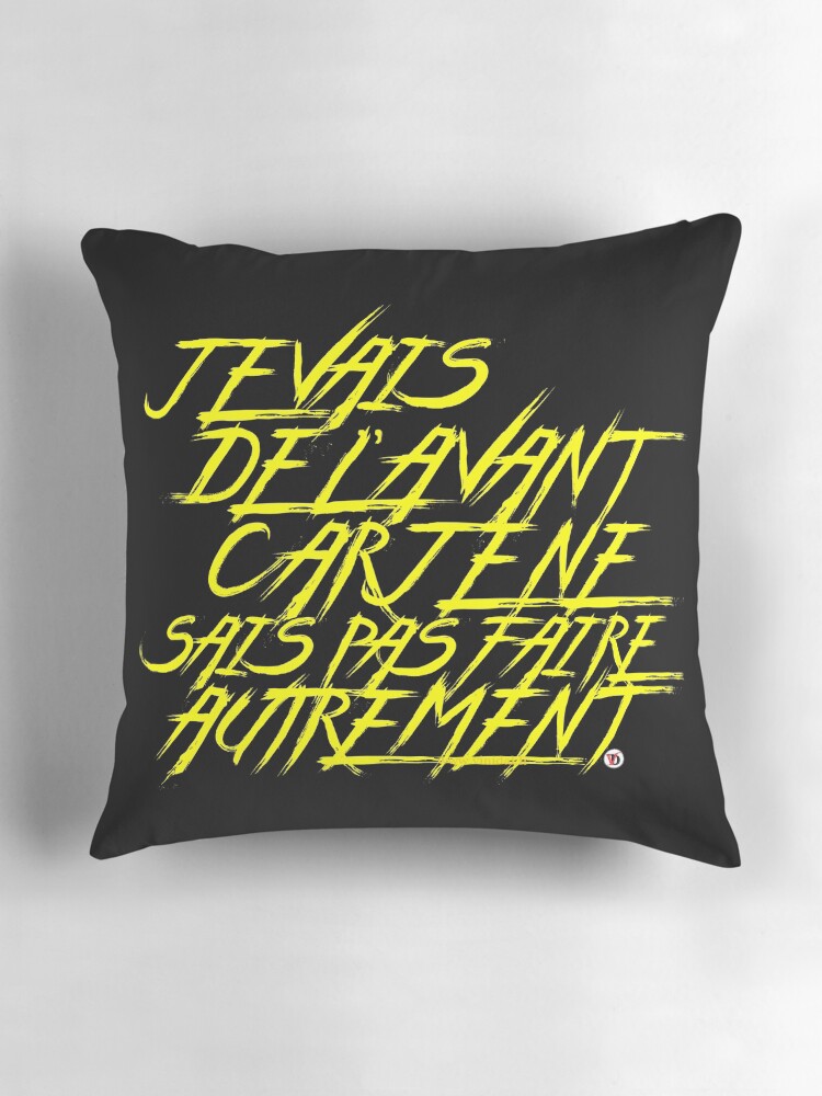 Aperçu 3 sur 4. Coussin avec l'œuvre Aller de l'avant-2. créée et vendue par Vinidal.