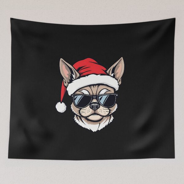 Item preview, Bad santa dog, xmas Chihuahua designed and sold by Dot1001.