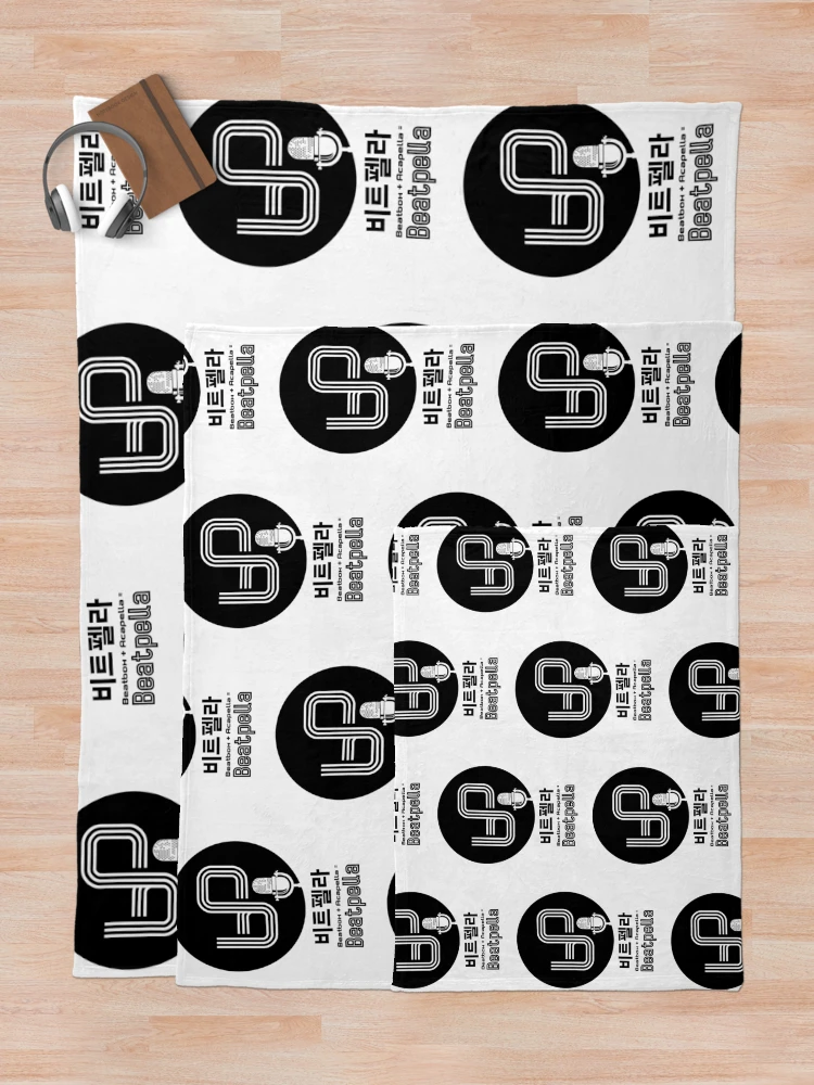 Thumbnail 5 of 6, Throw Blanket, Beatpella Wht designed and sold by HexOne.