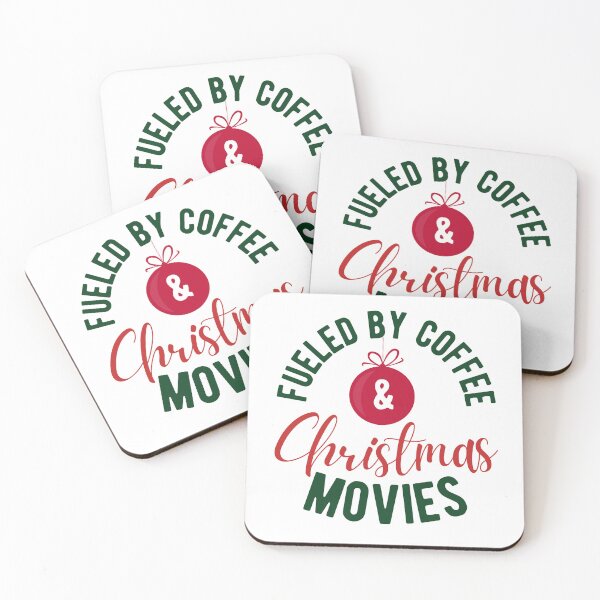 Item preview, Fueled by coffee and Christmas movies design designed and sold by Dominika Farkašová.