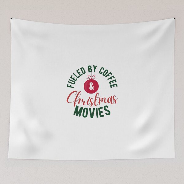 Item preview, Fueled by coffee and Christmas movies design designed and sold by Dominika Farkašová.