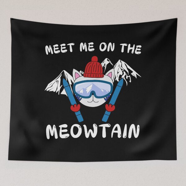 Item preview, Meet Me on the Meowtain Cool Cat designed and sold by thebest-2studio.