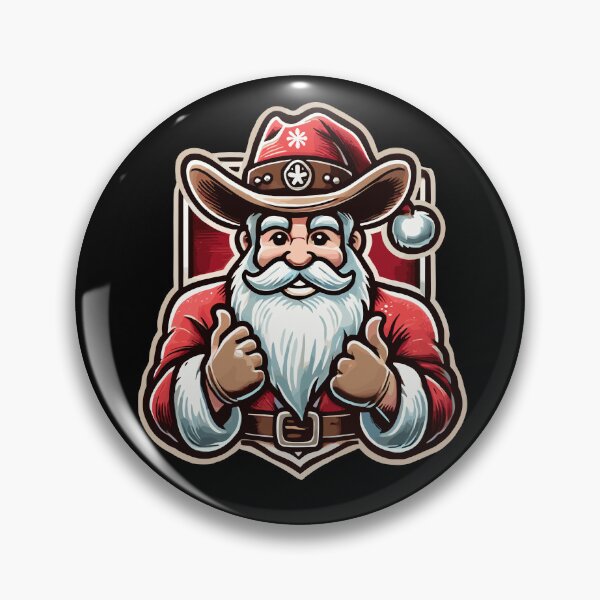Item preview, Cowboy Weihnachtsmann Christmas Cheer designed and sold by LuminOrb.