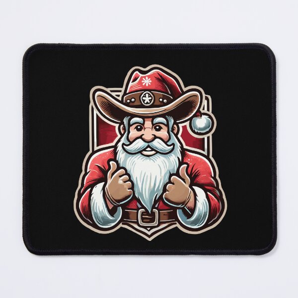 Item preview, Cowboy Weihnachtsmann Christmas Cheer designed and sold by LuminOrb.