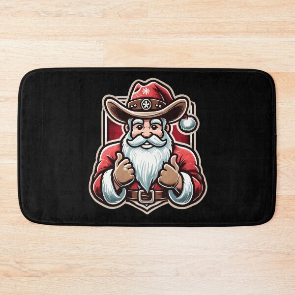 Item preview, Cowboy Weihnachtsmann Christmas Cheer designed and sold by LuminOrb.
