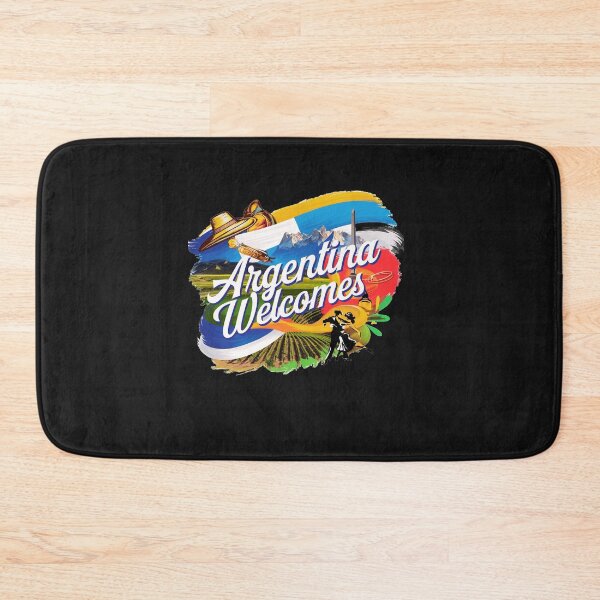 Item preview, Argentina Walcomes Flag Map designed and sold by AnimalsDH305.