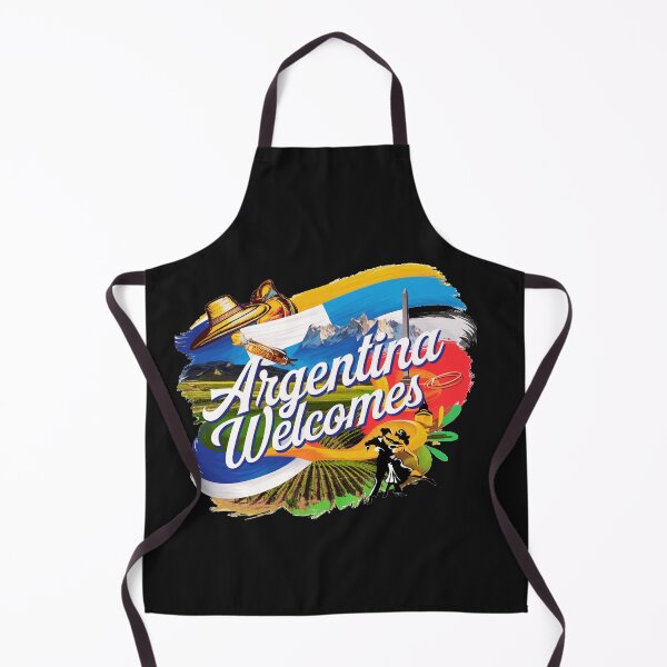 Item preview, Argentina Walcomes Flag Map designed and sold by AnimalsDH305.