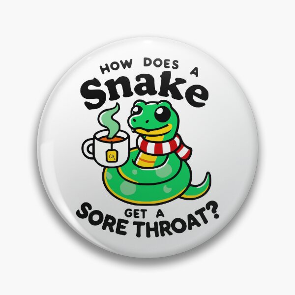 Item preview, How Does a Snake Get a Sore Throat? designed and sold by 2Blue-Dots.