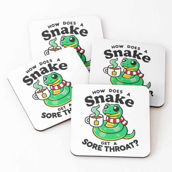 Item preview, How Does a Snake Get a Sore Throat? designed and sold by 2Blue-Dots.
