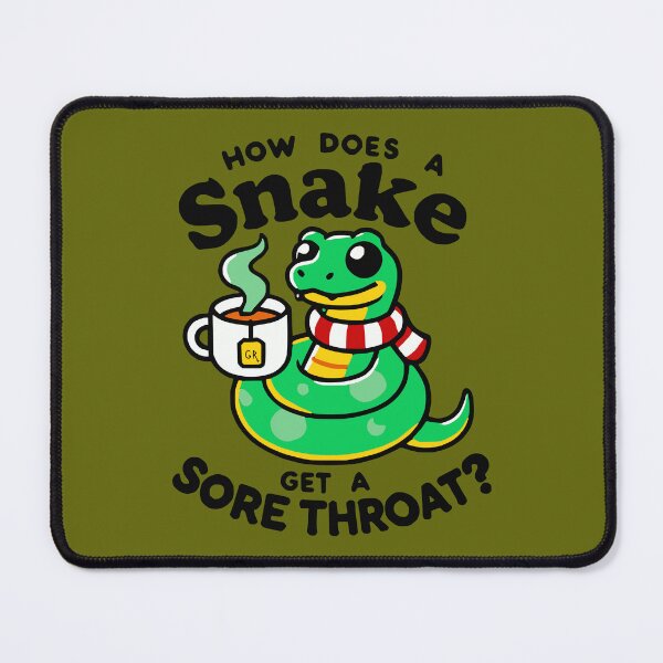 Item preview, How Does a Snake Get a Sore Throat? designed and sold by 2Blue-Dots.