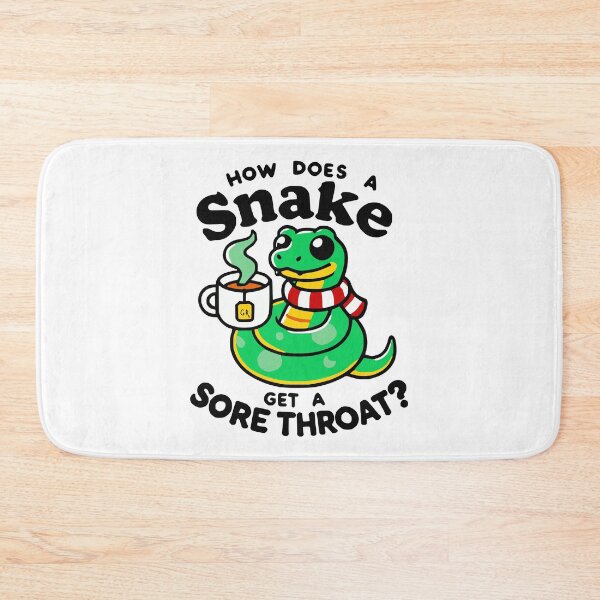 Item preview, How Does a Snake Get a Sore Throat? designed and sold by 2Blue-Dots.