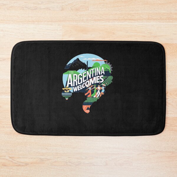 Item preview, Argentina Walcomes Flag Map designed and sold by AnimalsDH305.