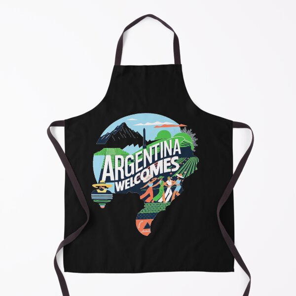 Item preview, Argentina Walcomes Flag Map designed and sold by AnimalsDH305.
