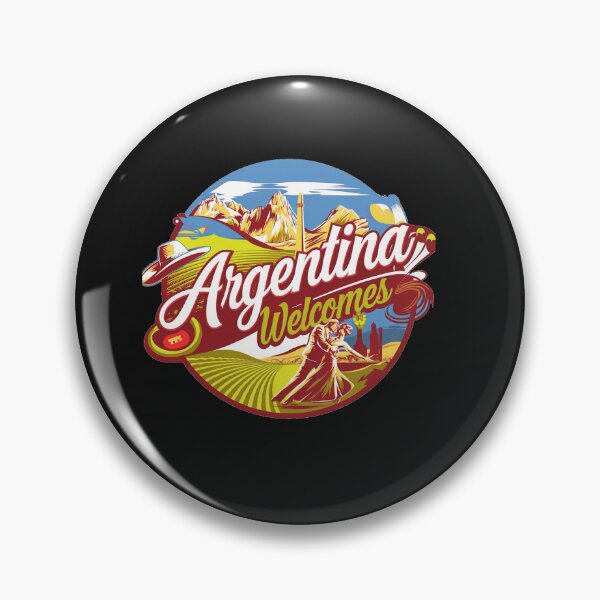 Item preview, Argentina Walcomes Flag Map designed and sold by AnimalsDH305.