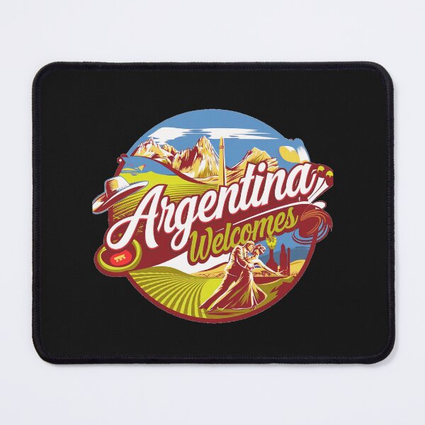 Item preview, Argentina Walcomes Flag Map designed and sold by AnimalsDH305.