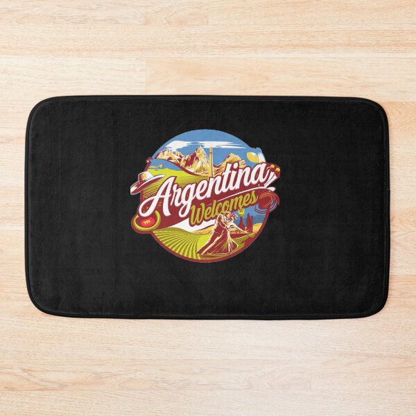 Item preview, Argentina Walcomes Flag Map designed and sold by AnimalsDH305.