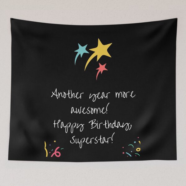 Item preview, Happy Birthday Superstar designed and sold by Nikki Krishna.