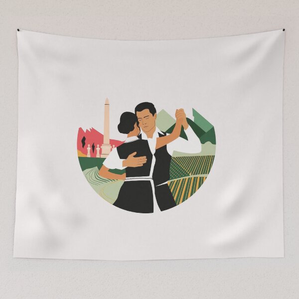 Item preview, Argentina Walcomes Flag Map designed and sold by AnimalsDH305.