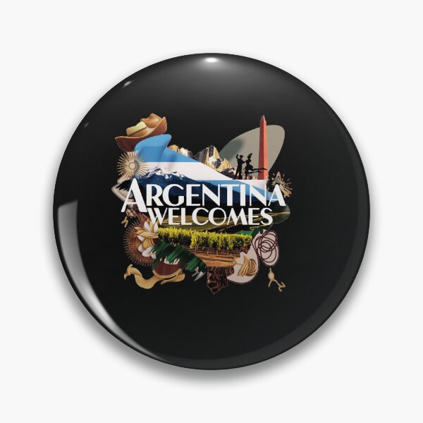 Item preview, Argentina Walcomes Flag Map designed and sold by AnimalsDH305.