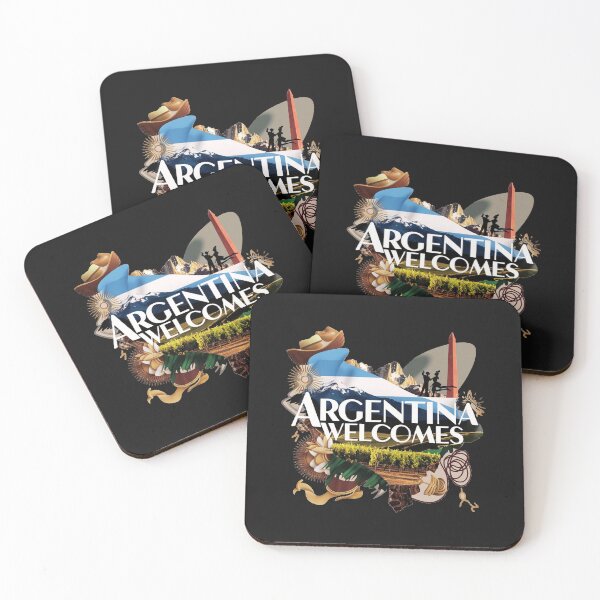 Item preview, Argentina Walcomes Flag Map designed and sold by AnimalsDH305.
