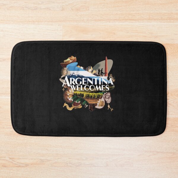 Item preview, Argentina Walcomes Flag Map designed and sold by AnimalsDH305.