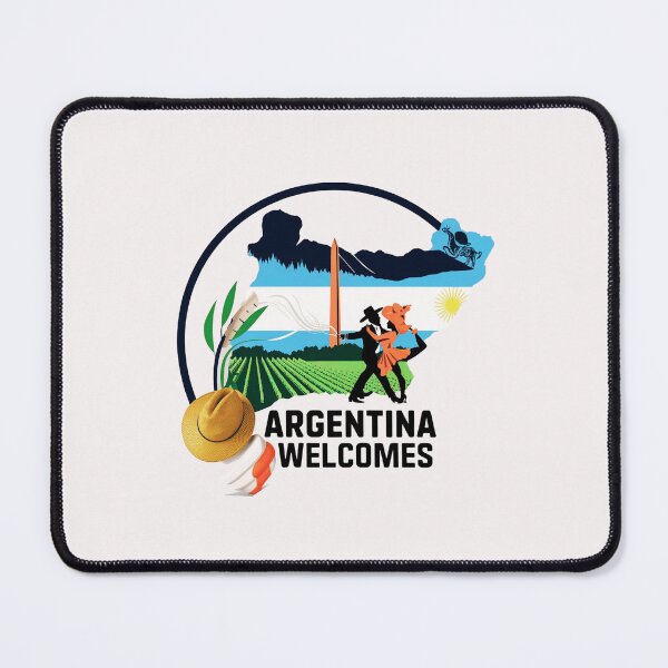 Item preview,  Argentina Walcomes Flag Map designed and sold by AnimalsDH305.
