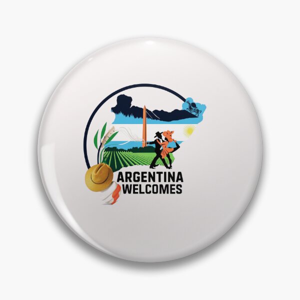 Item preview,  Argentina Walcomes Flag Map designed and sold by AnimalsDH305.