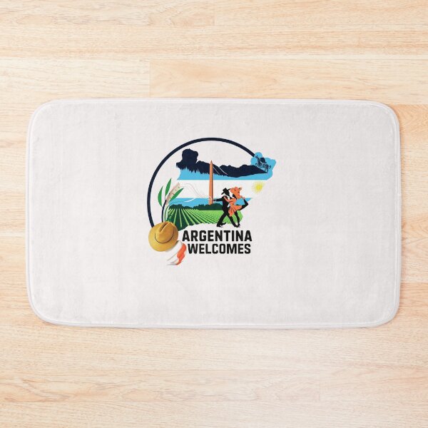 Item preview,  Argentina Walcomes Flag Map designed and sold by AnimalsDH305.