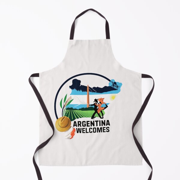Item preview, Argentina Walcomes Flag Map designed and sold by AnimalsDH305.