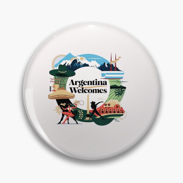 Item preview, Argentina Walcomes Flag Map designed and sold by AnimalsDH305.