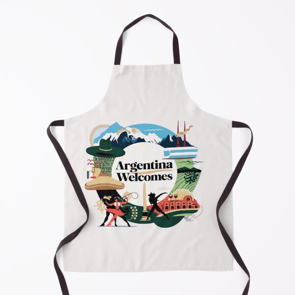 Item preview, Argentina Walcomes Flag Map designed and sold by AnimalsDH305.
