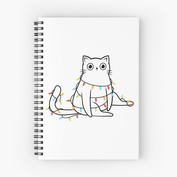 Item preview, Cat tangled in Christmas lights design 2 designed and sold by Dominika Farkašová.