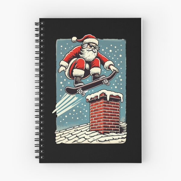 Item preview, Christmas Skateboard Santa Claus Chimney designed and sold by LuminOrb.