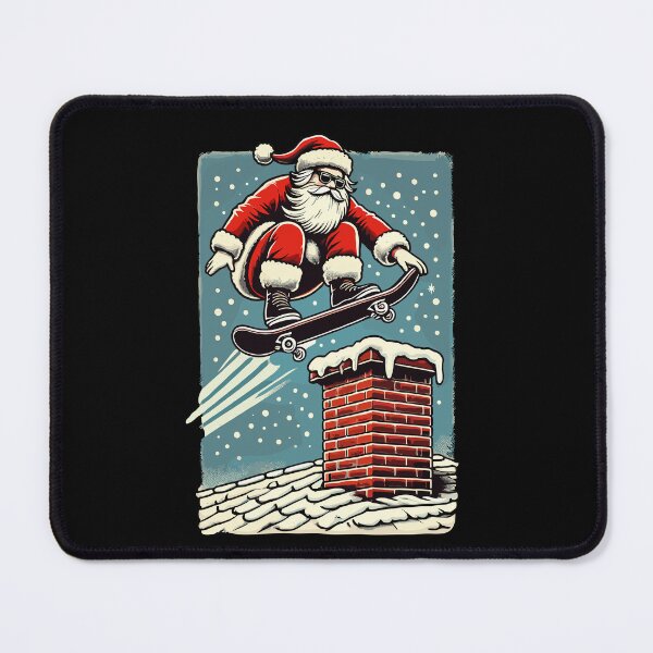 Item preview, Christmas Skateboard Santa Claus Chimney designed and sold by LuminOrb.