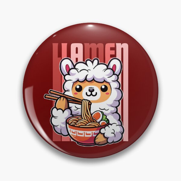 Item preview, Llamen - Cute Llama eating A Bowl Of Ramen designed and sold by The magic  Yellow bus.