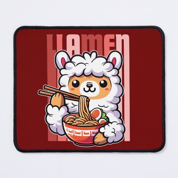 Item preview, Llamen - Cute Llama eating A Bowl Of Ramen designed and sold by The magic  Yellow bus.