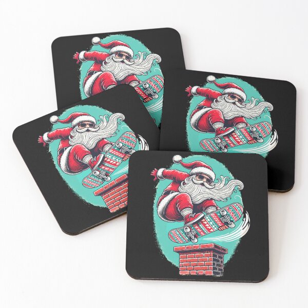 Item preview, Skateboarding Santa Weihnachten Fun designed and sold by LuminOrb.