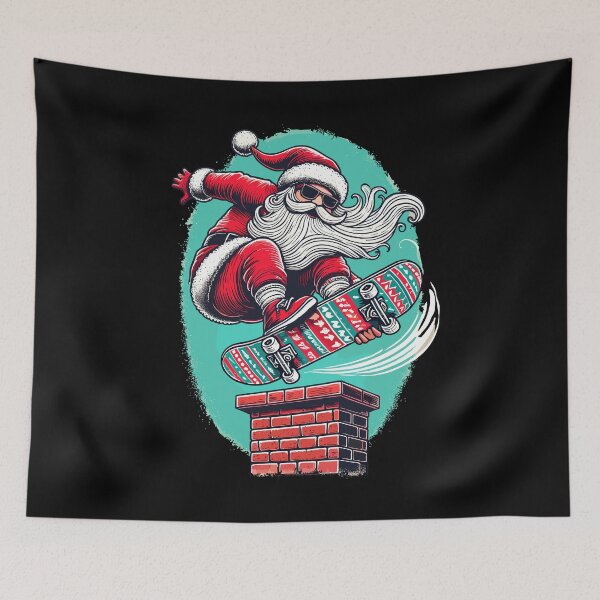 Item preview, Skateboarding Santa Weihnachten Fun designed and sold by LuminOrb.