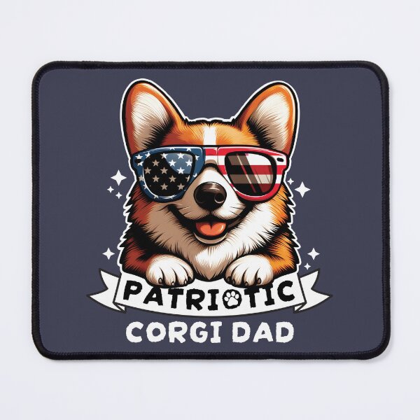 Item preview, Cute United States America Patriotic Corgi Dad designed and sold by The magic Yellow bus.