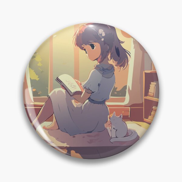 Item preview, Anime Girl Studying designed and sold by Dream-1551.
