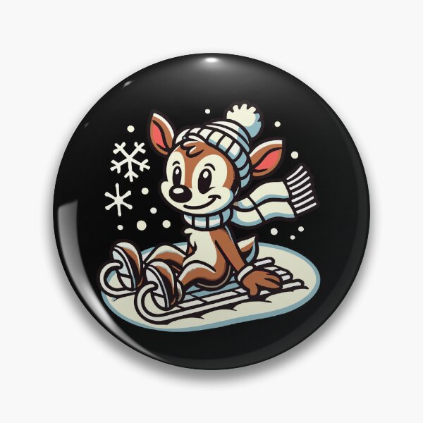 Item preview, Vintage Weihnachten Rentier Mit Wollmütze Retro designed and sold by LuminOrb.