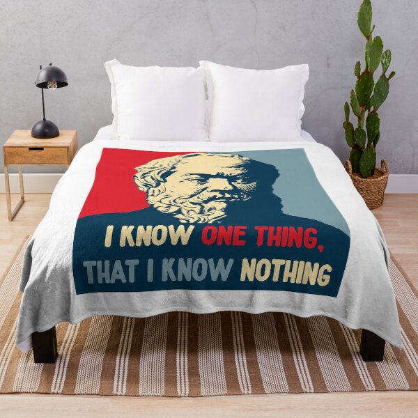 Item preview, I Know Nothing; Greek Philosopher; designed and sold by StickerApe.