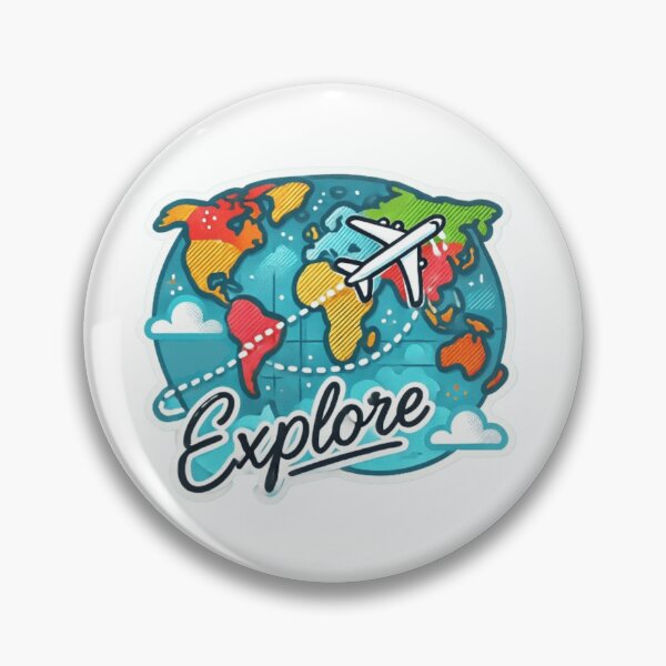 Item preview, Explore Travel Sticker designed and sold by ArtQueen777.