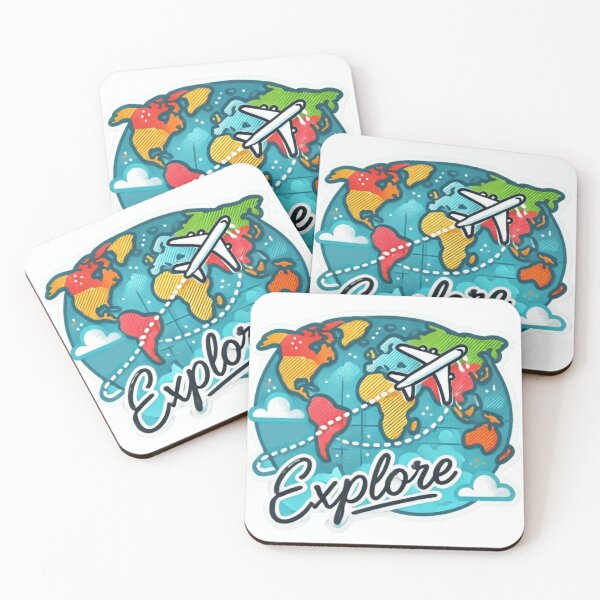 Item preview, Explore Travel Sticker designed and sold by ArtQueen777.